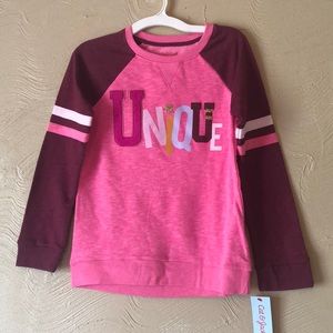 Pink Blouse with Unique for Girls Size L by L(10/12) New with Tags